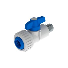 VALVULA MACHO 1/2 DZR x 16MM PE