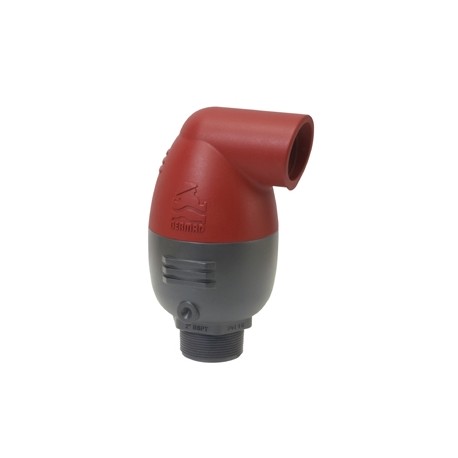 C10020PSNP00000 IR-2"-C10-P-S-NP VÁLVULA DE AIRE COMBINADA PLUS ULTRA, CUERPO DE PLÁSTICO (GRIS / NEGRO), SALIDA LATERAL, NPT 