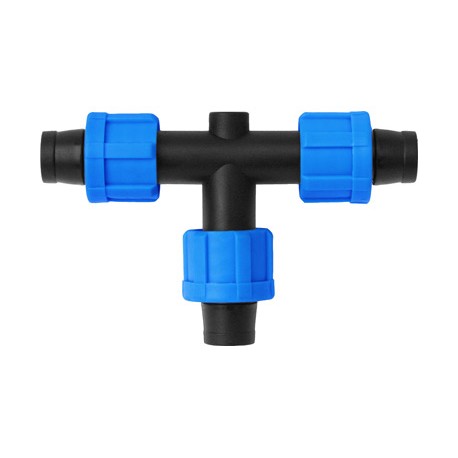 WR171717B TEE CONECTOR CINTA X CINTA X CINTA AZUL